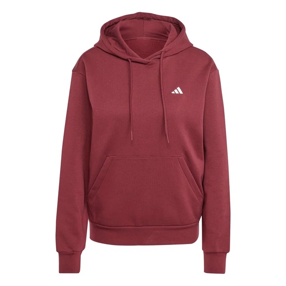 adidas Tops - Adidas Burgundy Hoodie with Logo